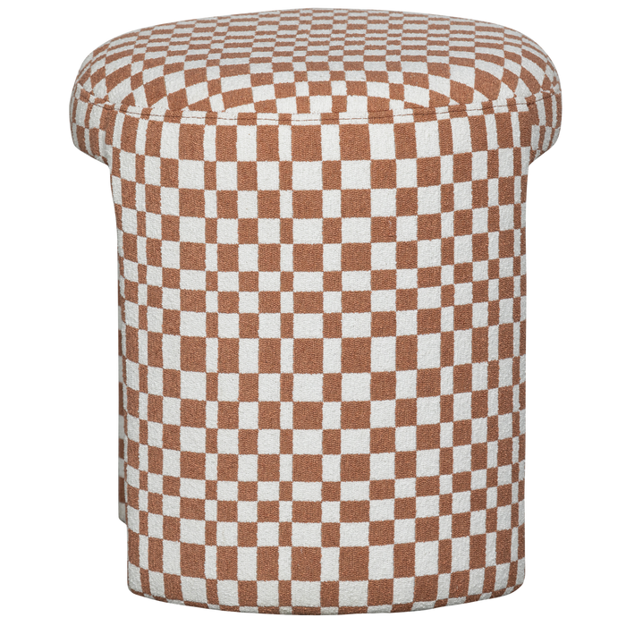 WOOOD krukje Charlie - Polyester - Ruitjes - Oranje