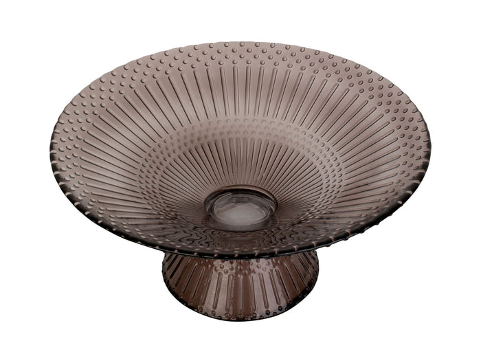 present time - Bowl Prance glass large chocolate brown
