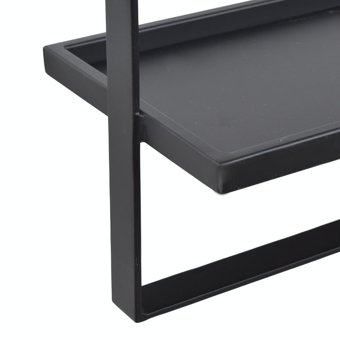 LOFT42 Wandrek Dymo - Zwart – Metaal – 60x50x15