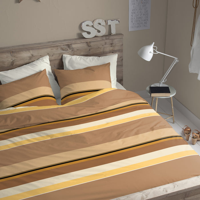 Cinderella dekbedovertrek Cuba - Flanel - 260x200|220 cm - Caramel