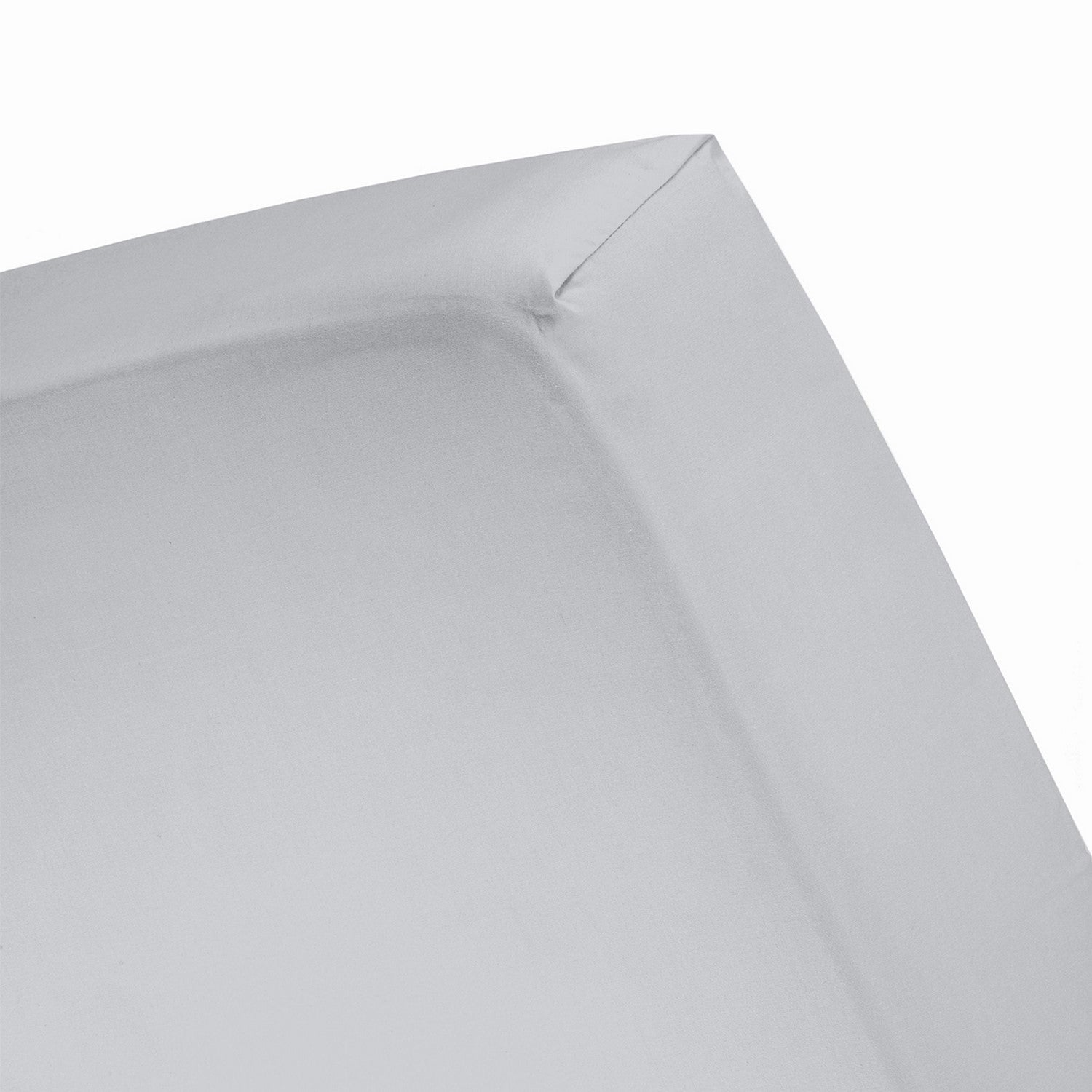 Damai Hoeslaken Bio Katoen Satijn 30cm Hoekhoogte - light grey