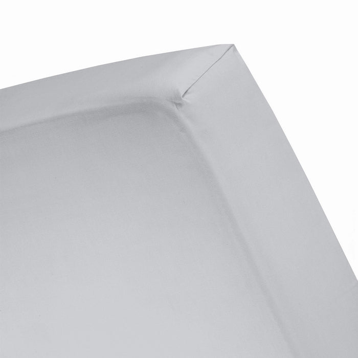 Damai Hoeslaken Bio Katoen Satijn 30cm Hoekhoogte - light grey