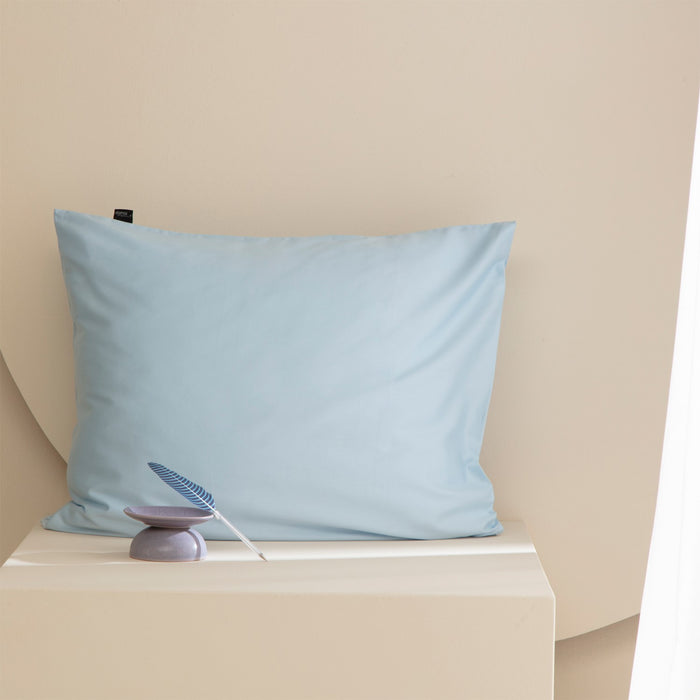 Damai Kussenslopen Biologisch Katoen Satijn - sky blue - 60x70cm