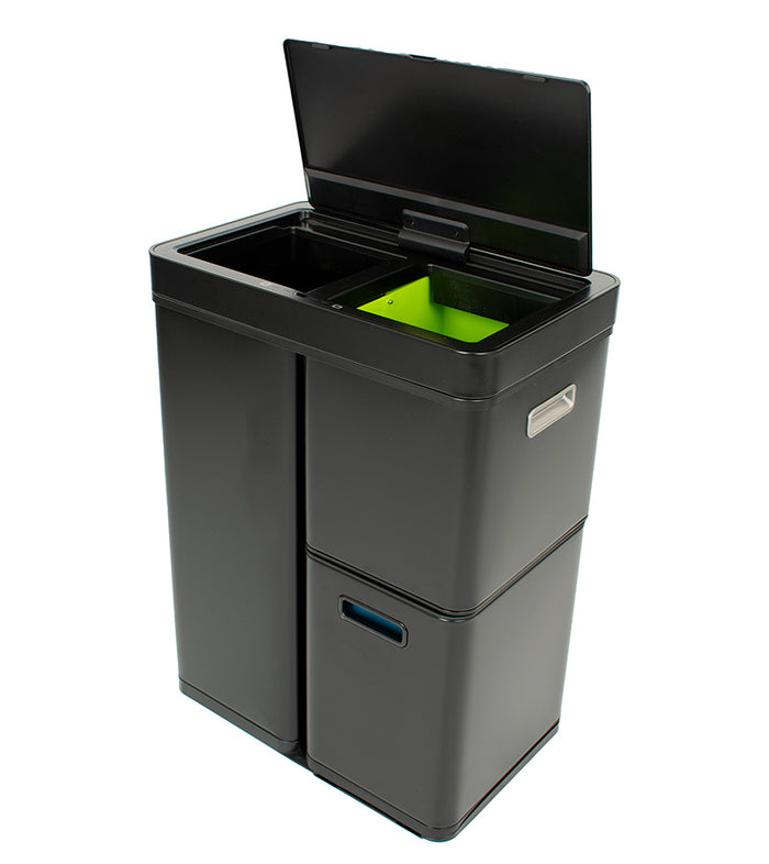 EKO Mirage Plus Sensor Recycler 30+2x15 liter - Staal - Zwart