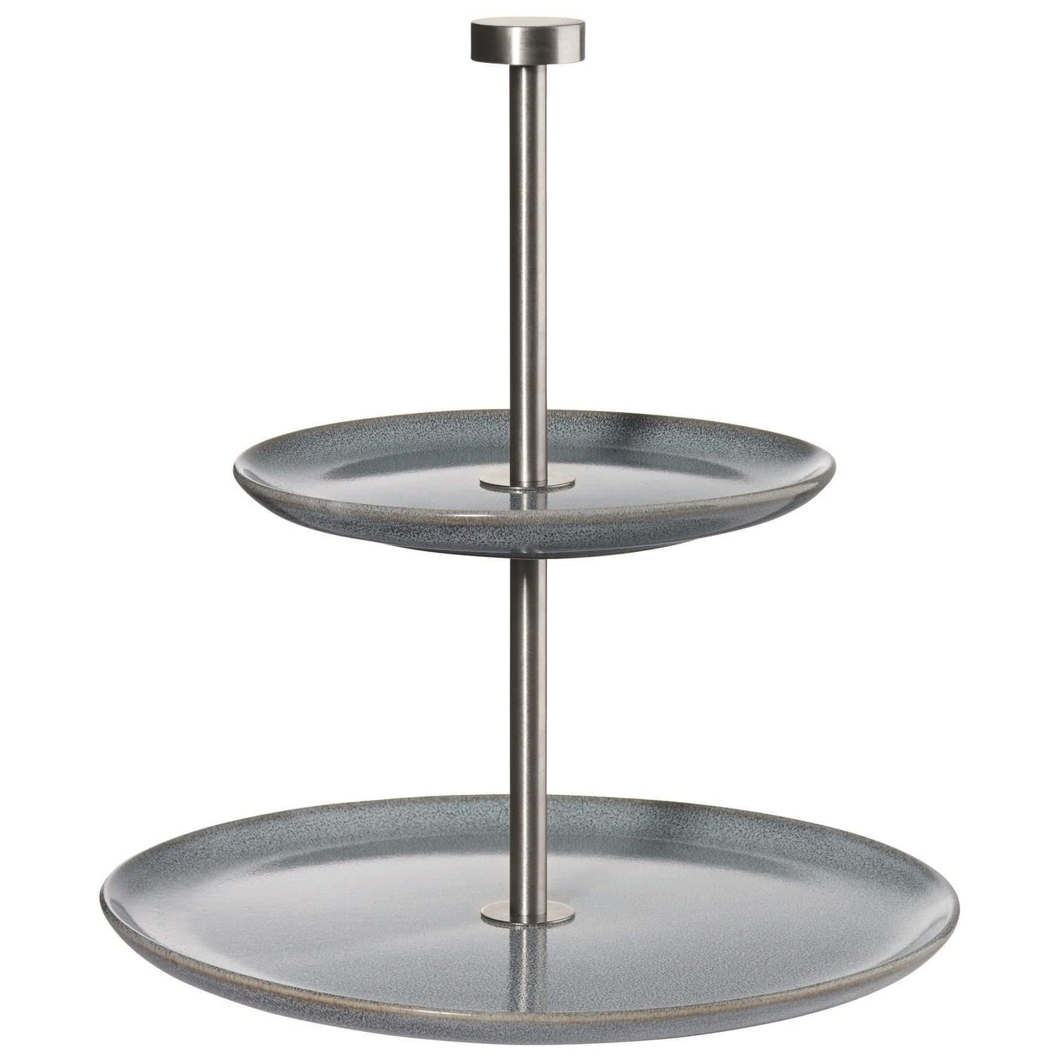 ASA Selection Etagere - Serveertoren Saisons - Denim - ø 15 & 22 cm - 2 Laags