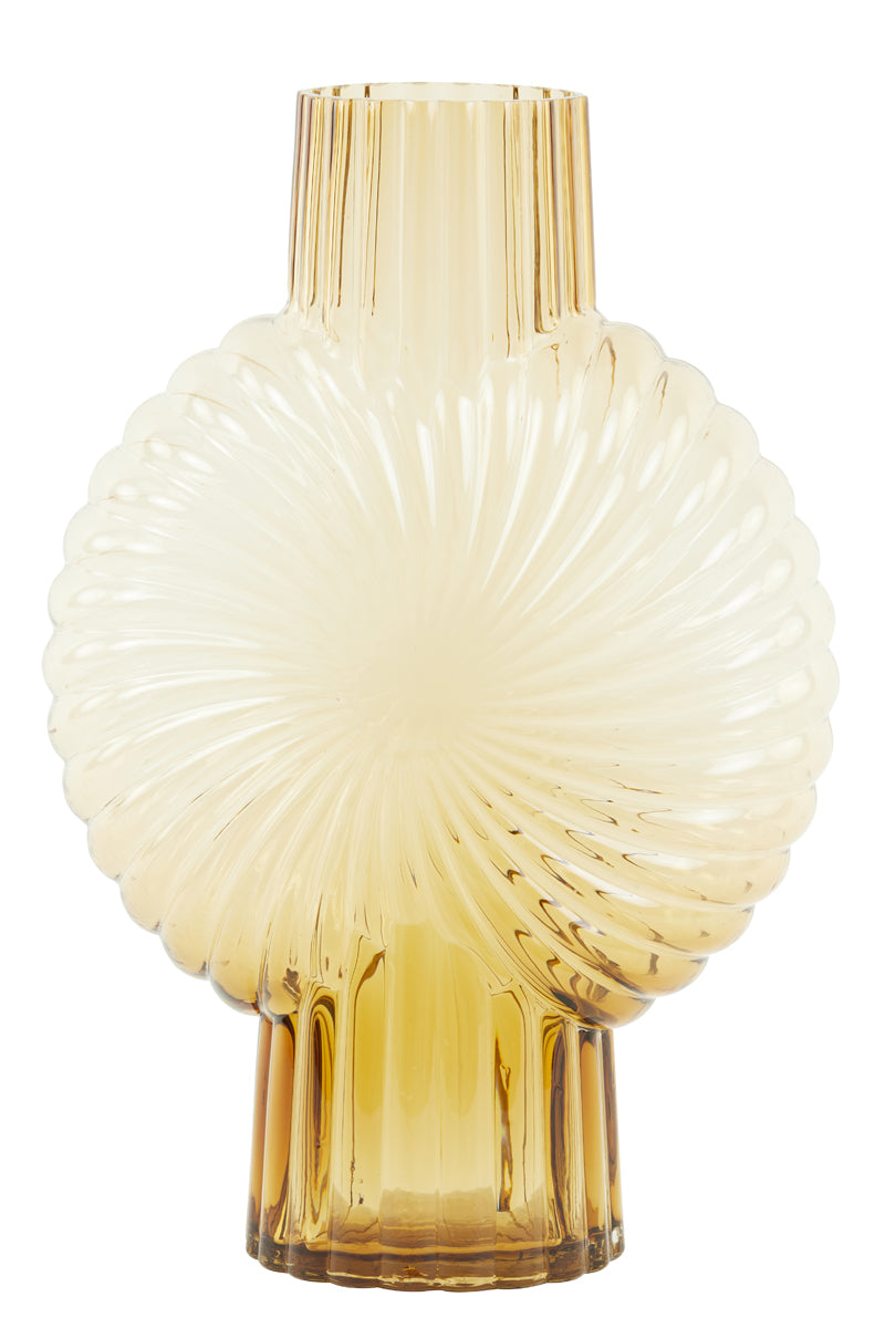 Light & Living Light&Living Vaas 27x13x40 cm MIA glas perzik