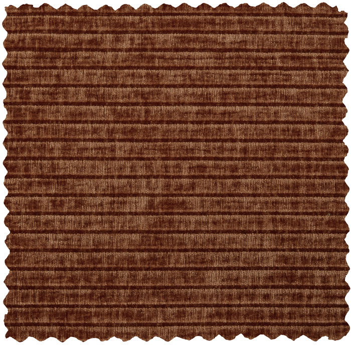 WOOOD Mojo Hoekbank Links - Ribstof - Roest Bruin - 74x310x230