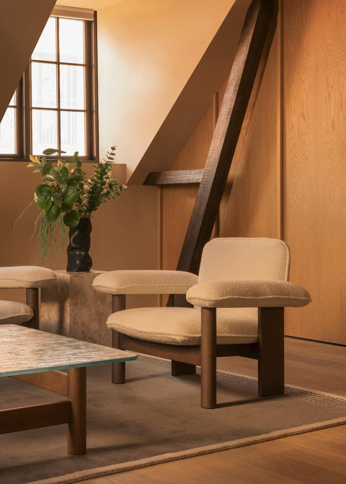 Audo Copenhagen Duomo vloerkleed 270x270 Limestone Beige