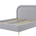 NADUVI Collection Bedframe Lorena chenille 140 x 200 cm