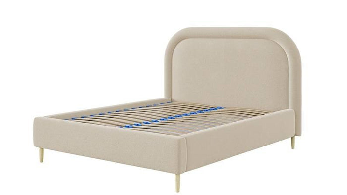 NADUVI Collection Bedframe Lorena chenille 180 x 200 cm
