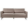Beliani - MALA - Driezitsbank - Lichtbruin - Polyester