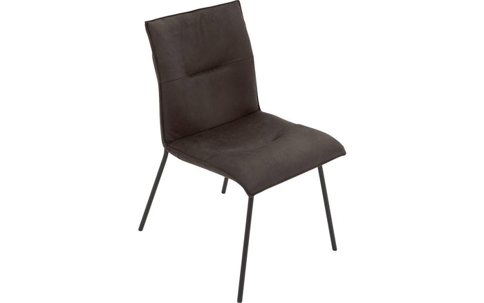 Goossens  Eetkamerstoel Milan -  Leder zonder armleuning