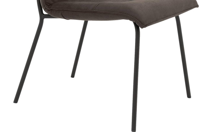 Goossens  Eetkamerstoel Milan -  Leder zonder armleuning