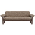 Audo Copenhagen Brasilia 2-zits bank donker eiken Sheepskin Sahara