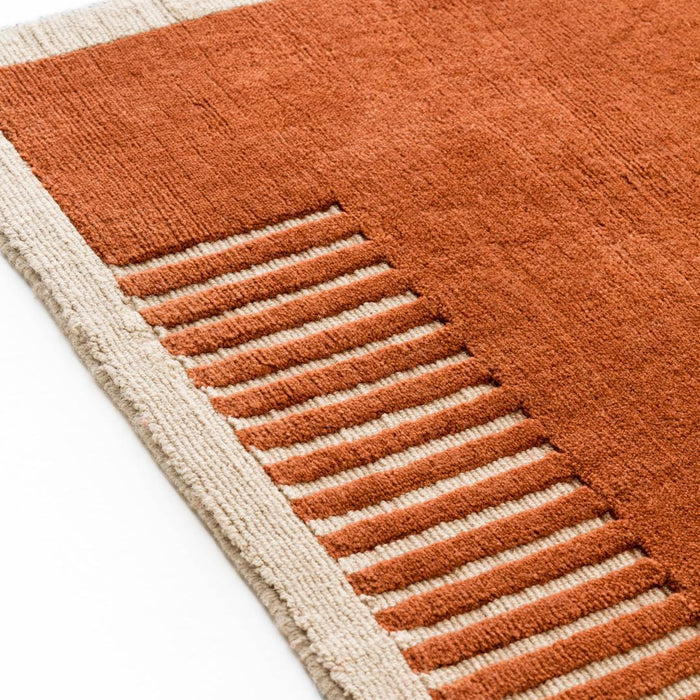 Audo Copenhagen Duomo vloerkleed 270x270 Terracotta Red