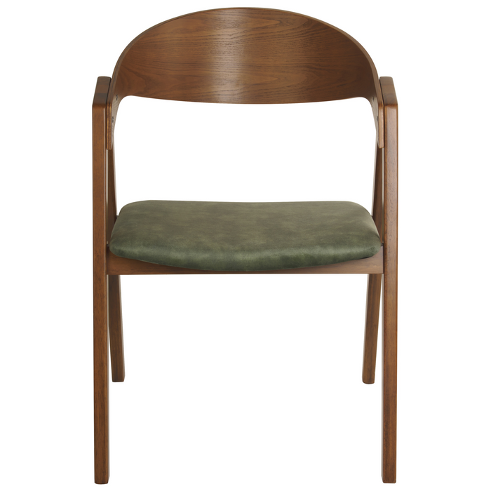 Beliani - YUBA - Eetkamerstoel set van 2 - Donkergroen - Fluweel