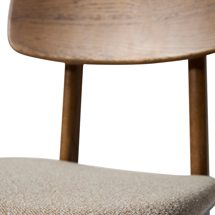 by fonQ Cade Eetkamerstoel - Smoked Eiken - Zand