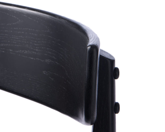 Hygge Interiors Pero Counterstoel Zwart Eiken | PU-Leer set van 2