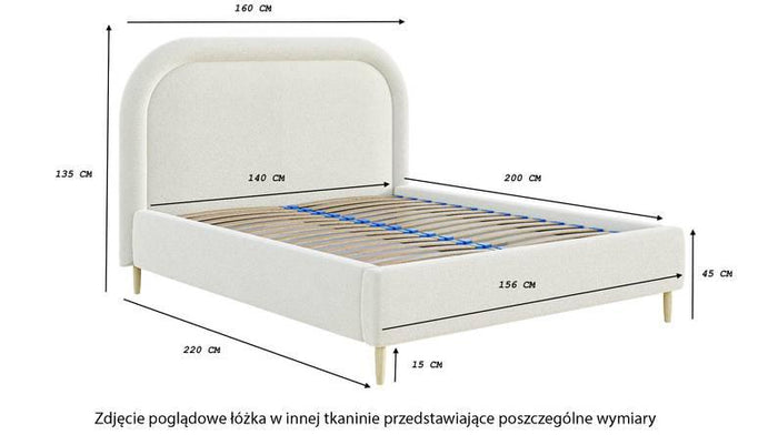 NADUVI Collection Bedframe Lorena inclusief matras