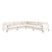 Zuiver Summer 7-zits Hoekbank - Crème