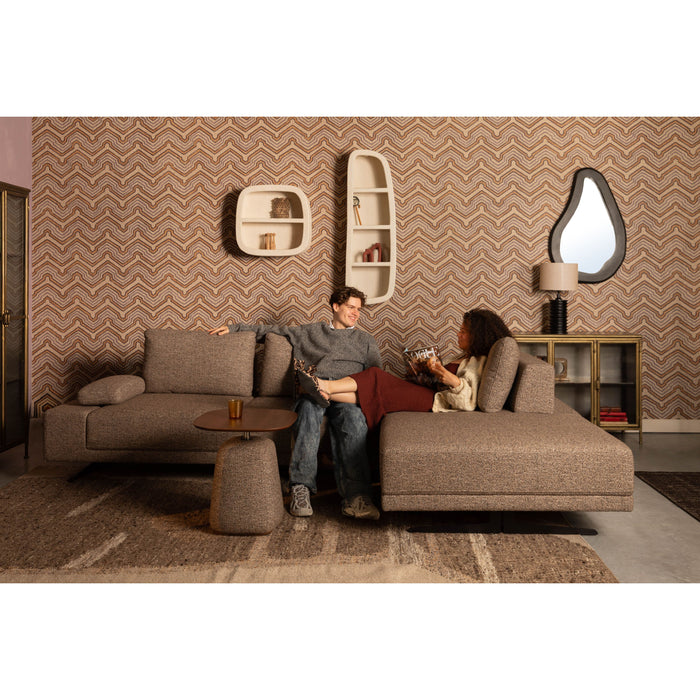 Dutchbone Shelly 3-zitsbank Rechts Chaise Longue Beige