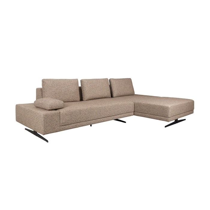 Dutchbone Shelly 3-zitsbank Rechts Chaise Longue Beige