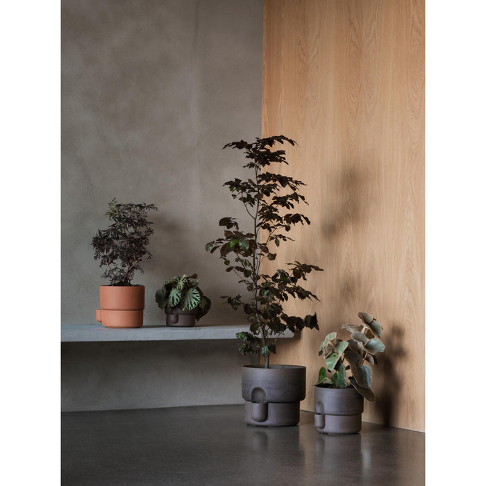 Oasis plantenbak large Ø27.5 wit|terracotta