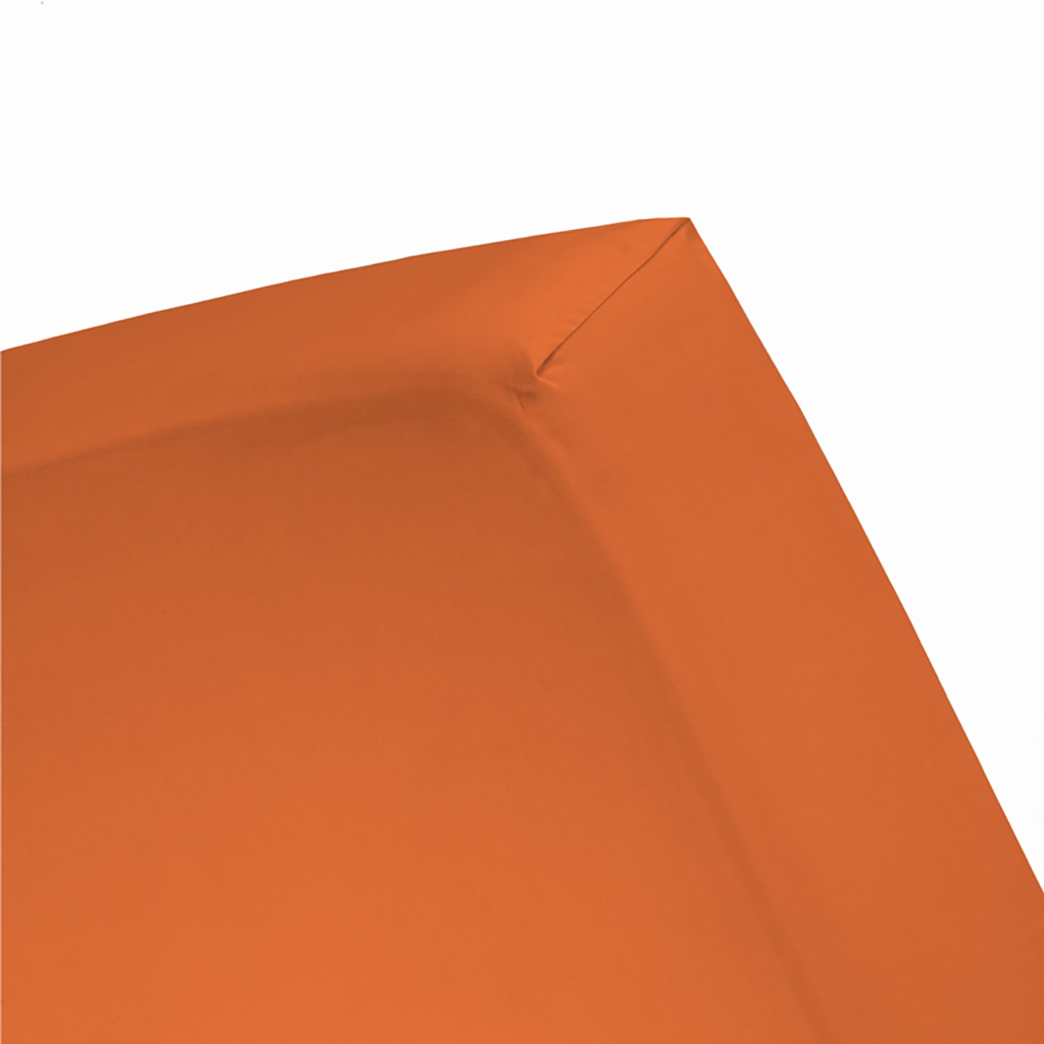 Hoeslaken double jersey Lits-jumeaux mandarine (tot 25cm) Damai