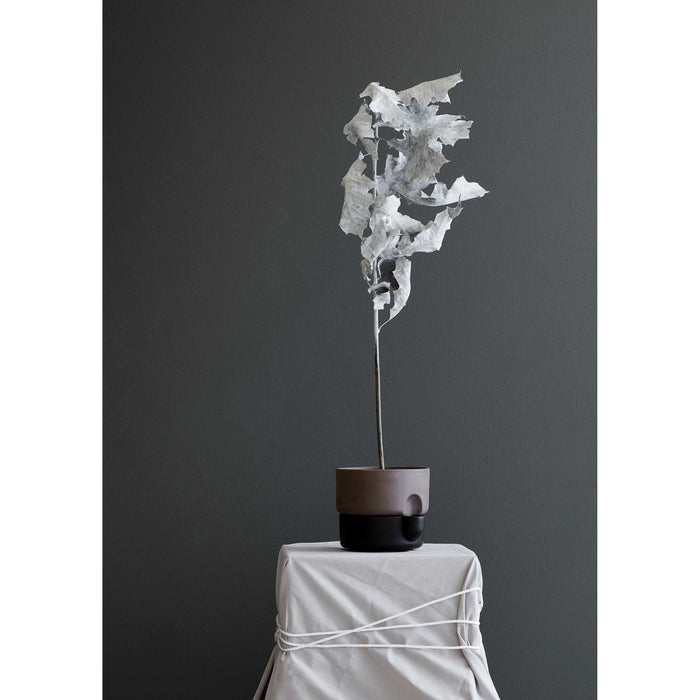 Oasis plantenbak medium Ø20.5 zwart|bruin