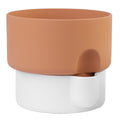 Oasis plantenbak large Ø27.5 wit|terracotta