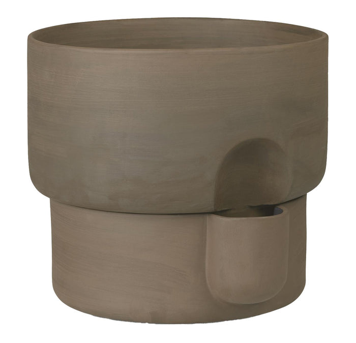 Oasis plantenbak large Ø27.5 donkerbruin