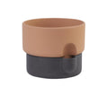 Oasis plantenbak small Ø15 donkerbruin|terracotta