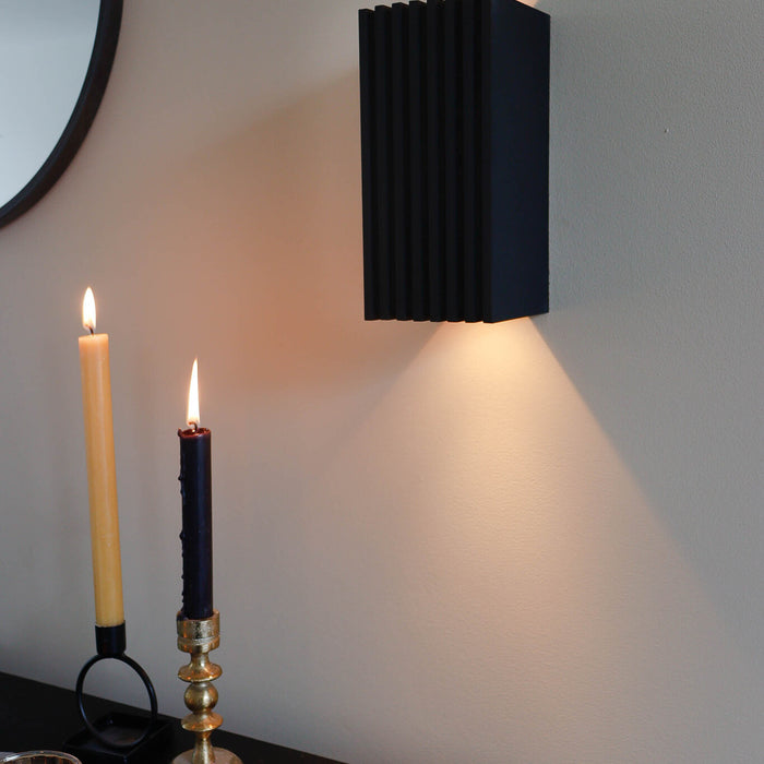 Blij Design Wandlamp Brick Zwart 2x GU10