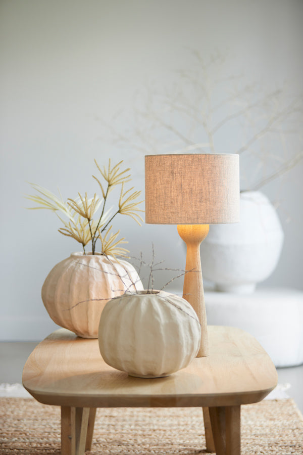 Light & Living Light&living Lampvoet Ø9x33 cm FESTINA hout mat naturel