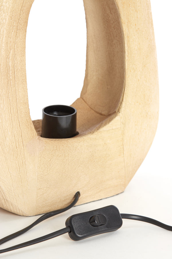 Light&living Tafellamp 33x10x40 cm KELAFO hout mat naturel