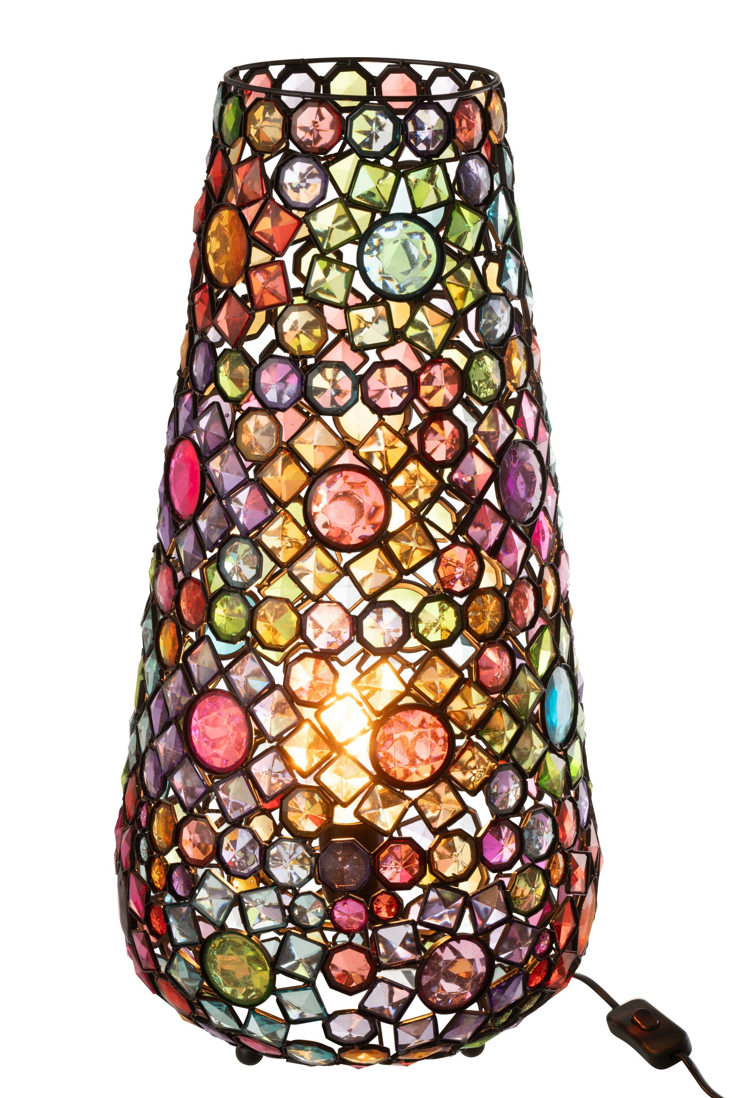 J-Line - Tafellamp Long Ijzer|kunststof Mix Large - 23x14x55cm