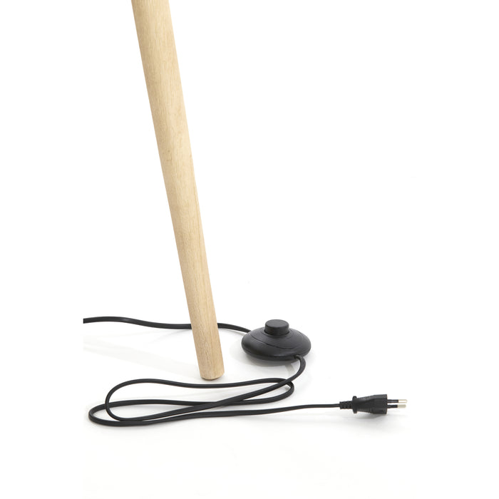 Light&living Vloerlamp driepoot 52x52x122 cm ILIAS hout mat naturel
