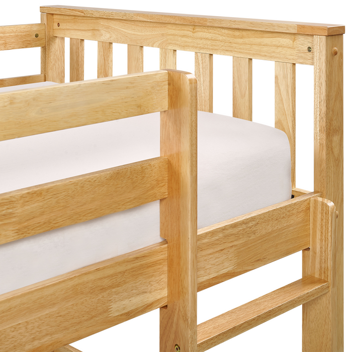 Beliani - LAZER - Kinderbed - Lichtbruin - 90 x 200 cm - Hout