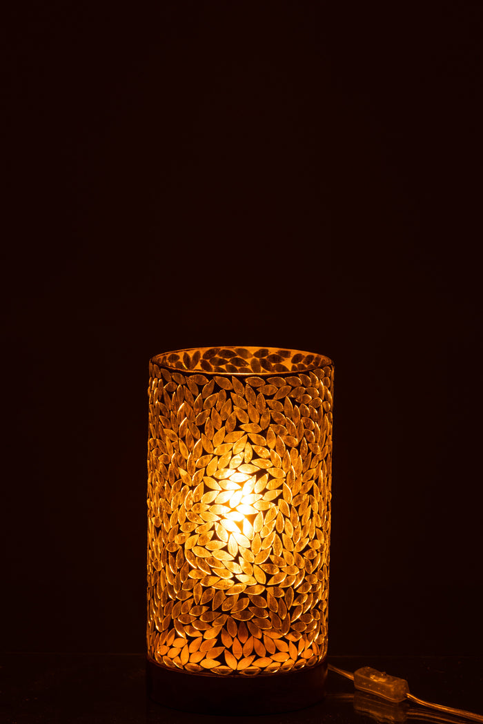 J-Line - Tafellamp Mozaiek Glas Groen Small - 15x15x29.5cm