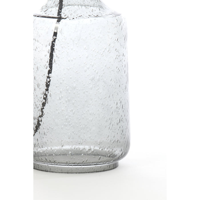 Light & Living Light&living Lampvoet Ø15x51 cm LABIN glas smoke+zwart