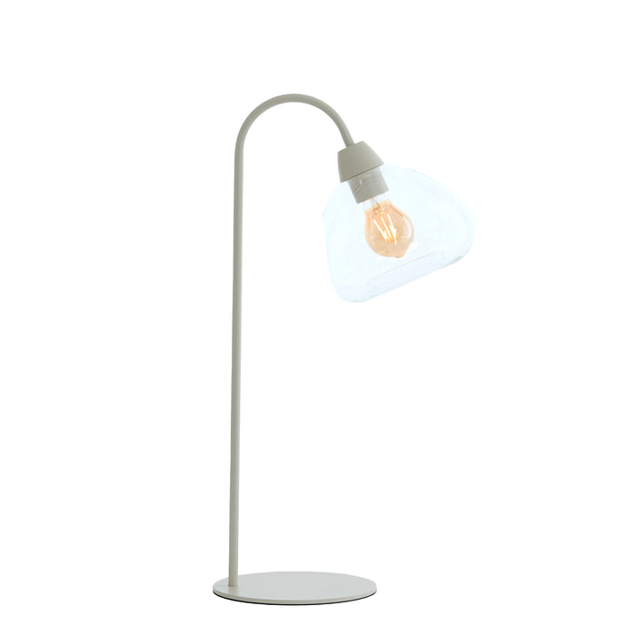 Light&living Tafellamp 31,5x20x61 cm BISHO glas helder+crème