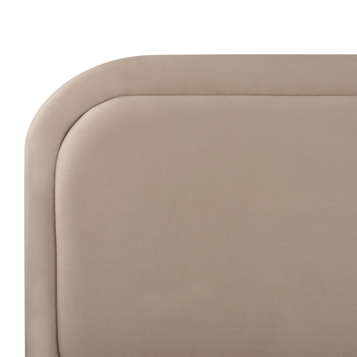 Beliani - SUZETTE - Tweepersoonsbed - Taupe - 140 x 200 cm - Polyester