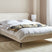 Beliani-SUZETTE-Tweepersoonsbed-Lichtbeige-160 x 200 cm-Polyester