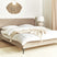 Beliani - SUZETTE - Tweepersoonsbed - Taupe - 180 x 200 cm - Polyester