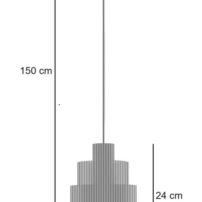 Freelight Hanglamp  Chiasso Zwart Goud & Amber Glas 1 Lichts  Ø 13cm