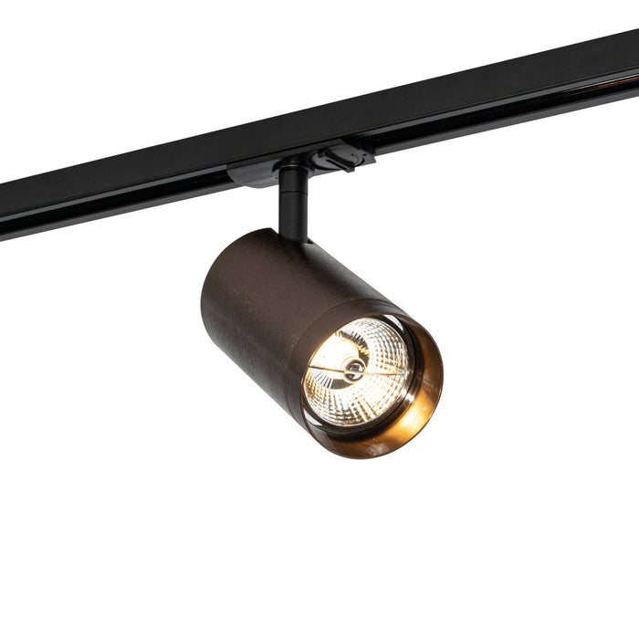 QAZQA Moderne spot donker brons voor railsysteem 1-fase 70mm - Iconic