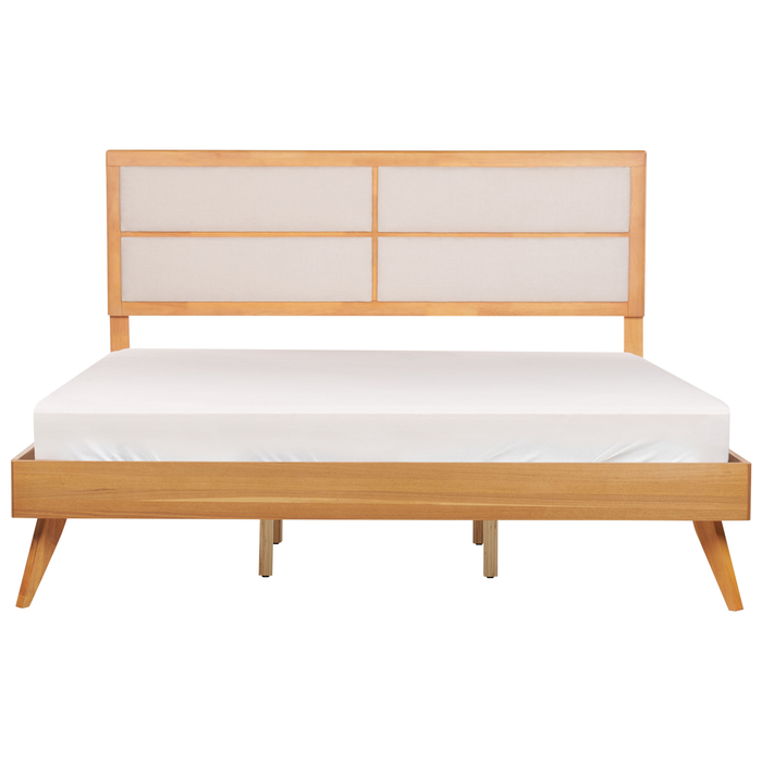 Beliani - POISSY - Tweepersoonsbed - Lichthout - 180 x 200 cm - MDF