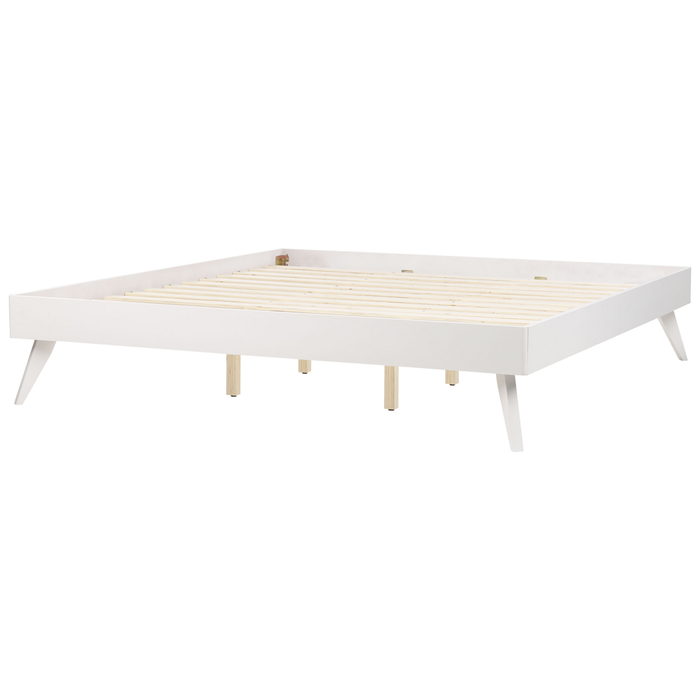 Beliani - BERRIC - Tweepersoonsbed - Wit - 180 x 200 cm - MDF