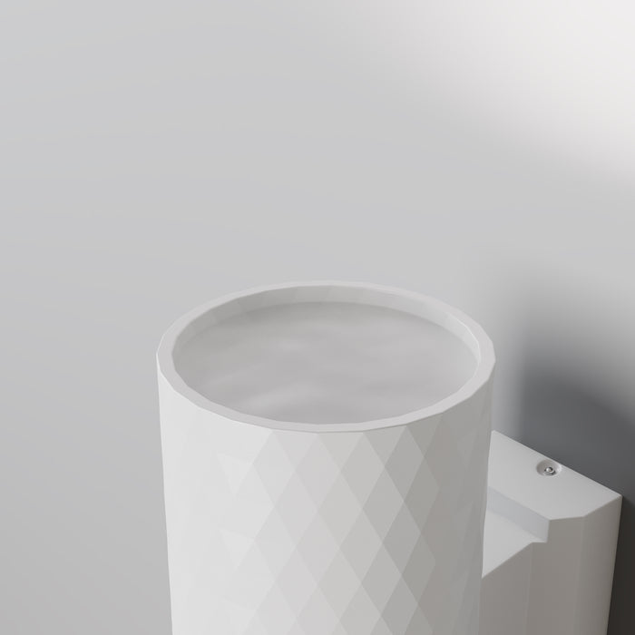 Maytoni Outdoor - Wandlamp Bowery - Wit - Ø6,5