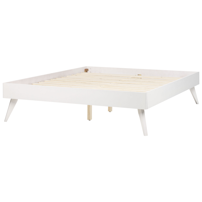 Beliani - BERRIC - Tweepersoonsbed - Wit - 140 x 200 cm - MDF